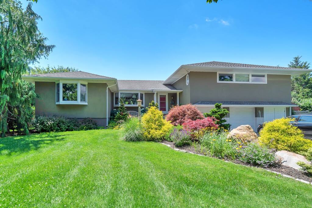 Estate section of Southampton. Listen to the ocean while swimming in 50 foot heated pool