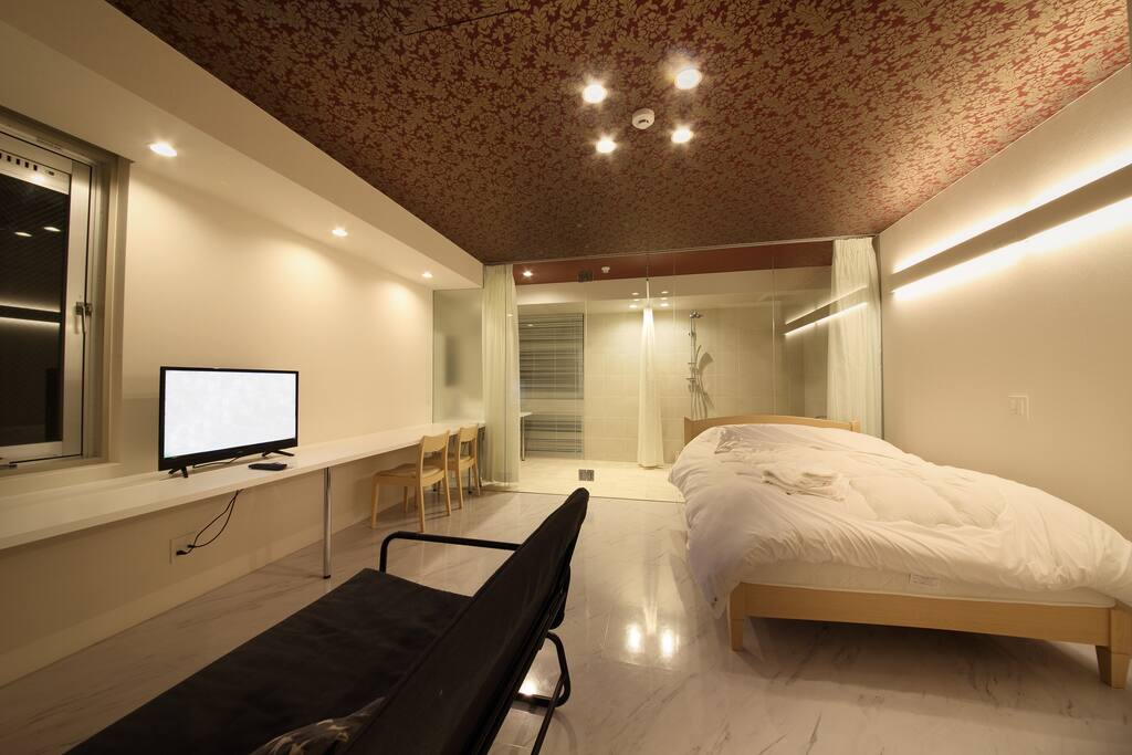 Living room & bed