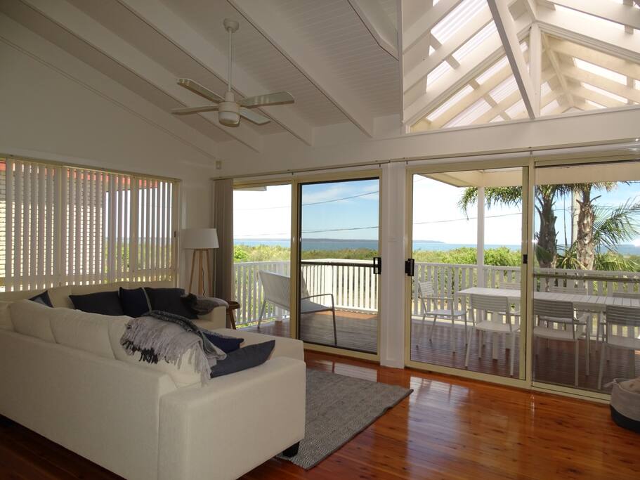 Upstairs entertaining area with a spectacular view