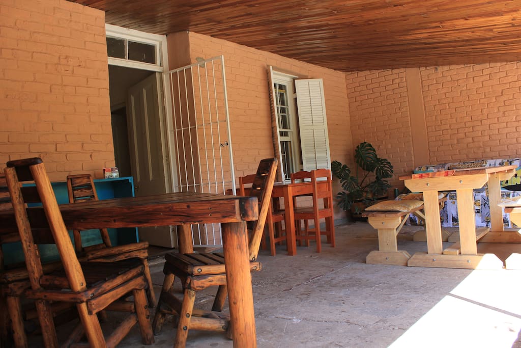Relax in our outdoor dinning areas