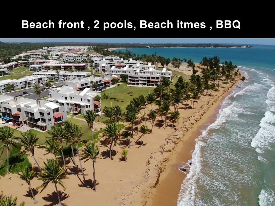 Beach Front , pool , bbq , Next to El Yunque! - Palmer의 아파트에서 살아보기, Río Grande, 푸에르토리코