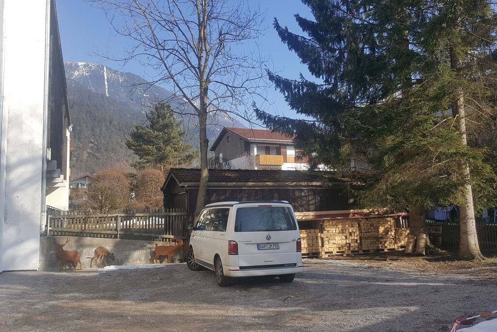 Private parking at the back of the house