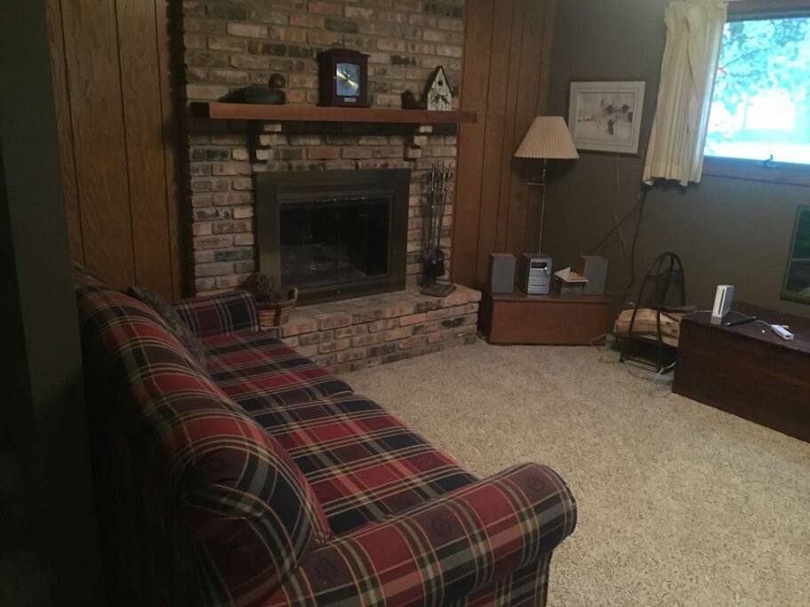 Private family room in lower level.