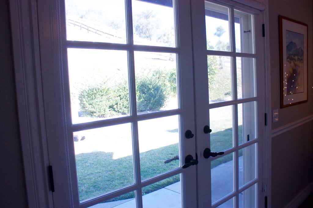 French Doors to Back Patio