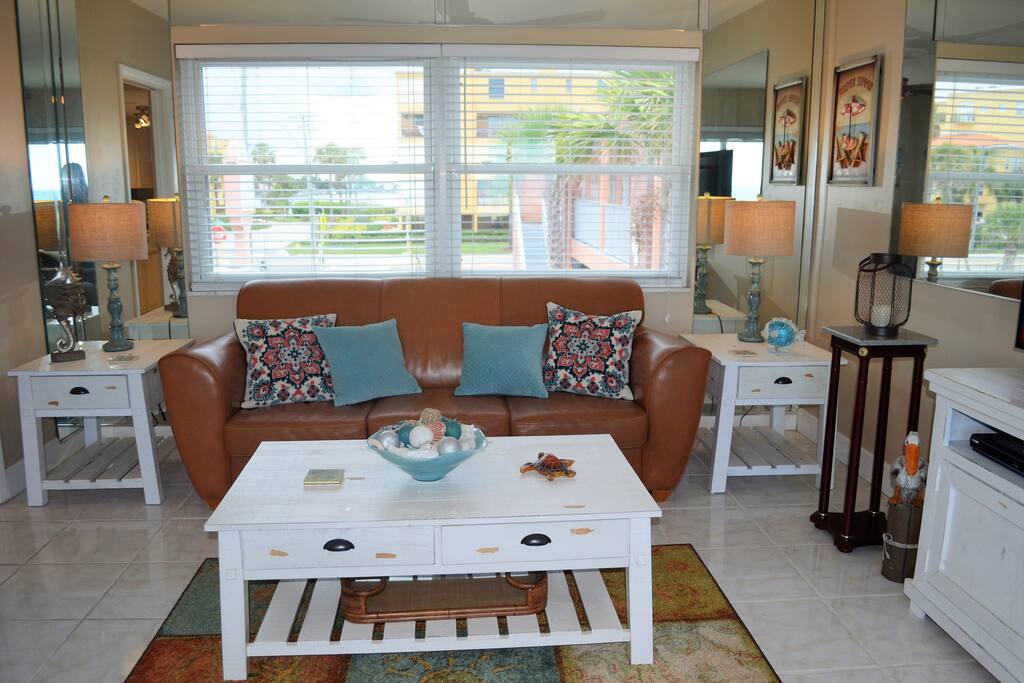 Spacious living room with comfortable furnishings