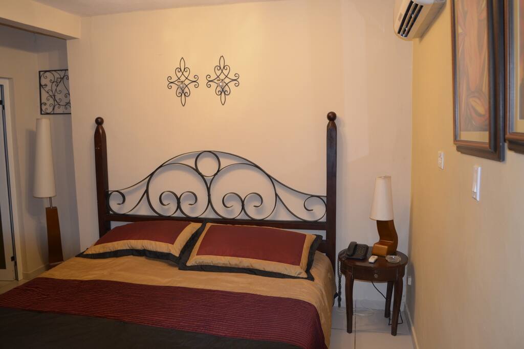 View to the bed