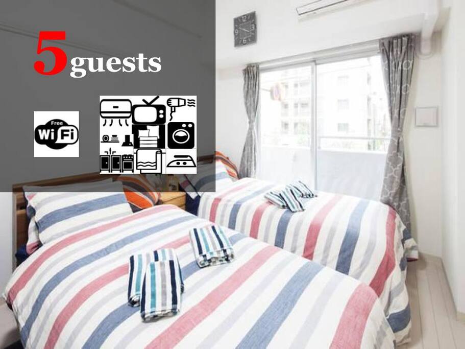Up to 5 guests available