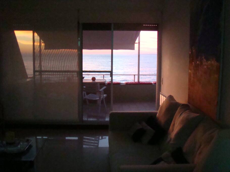 View from the Bar and kitchen at sunset
