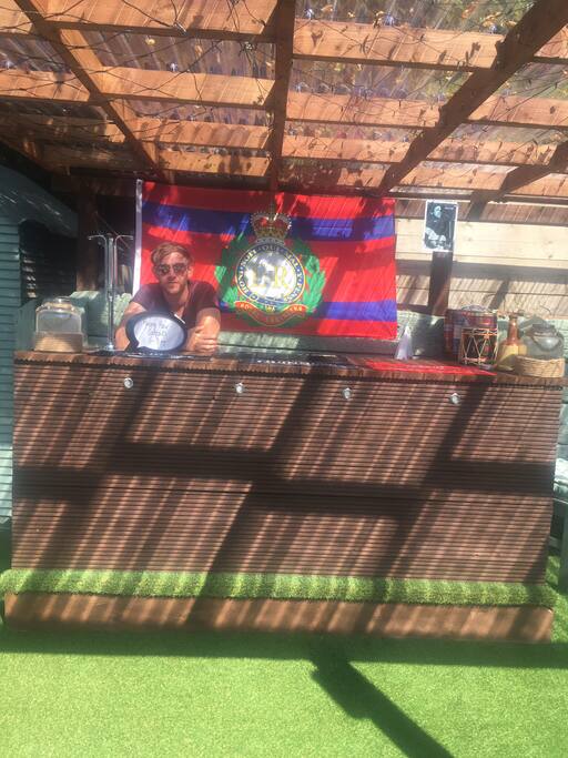 Garden bar area