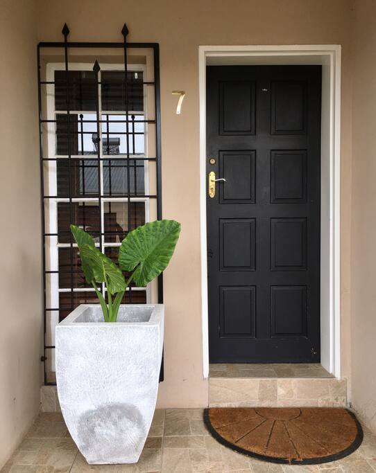 Front door.