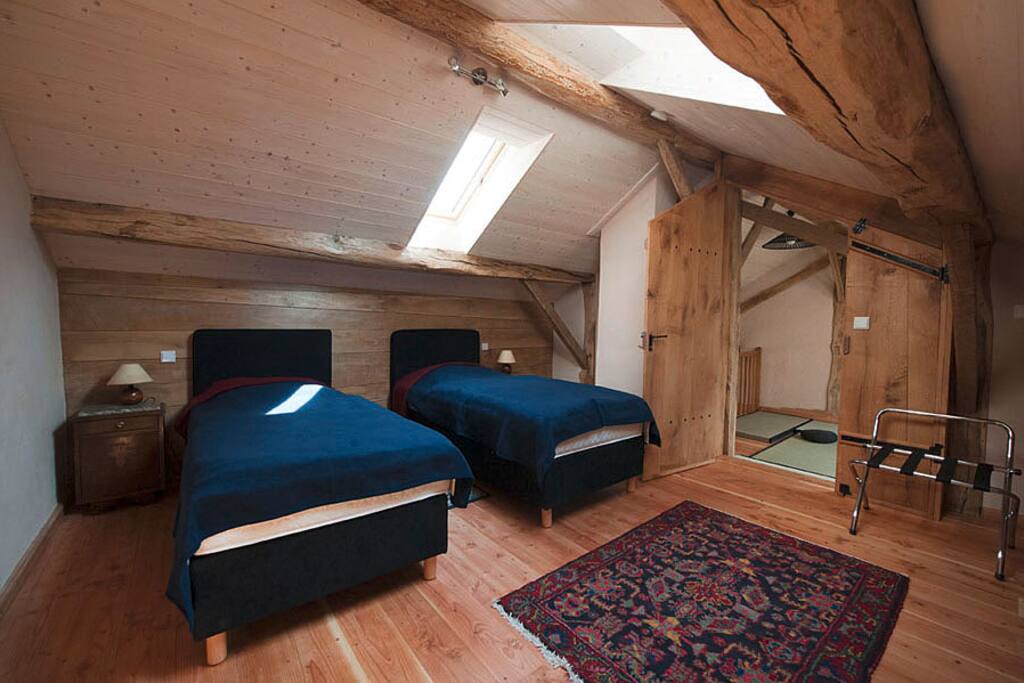 Your room:
La Haute, at the top, with the meditation level in front