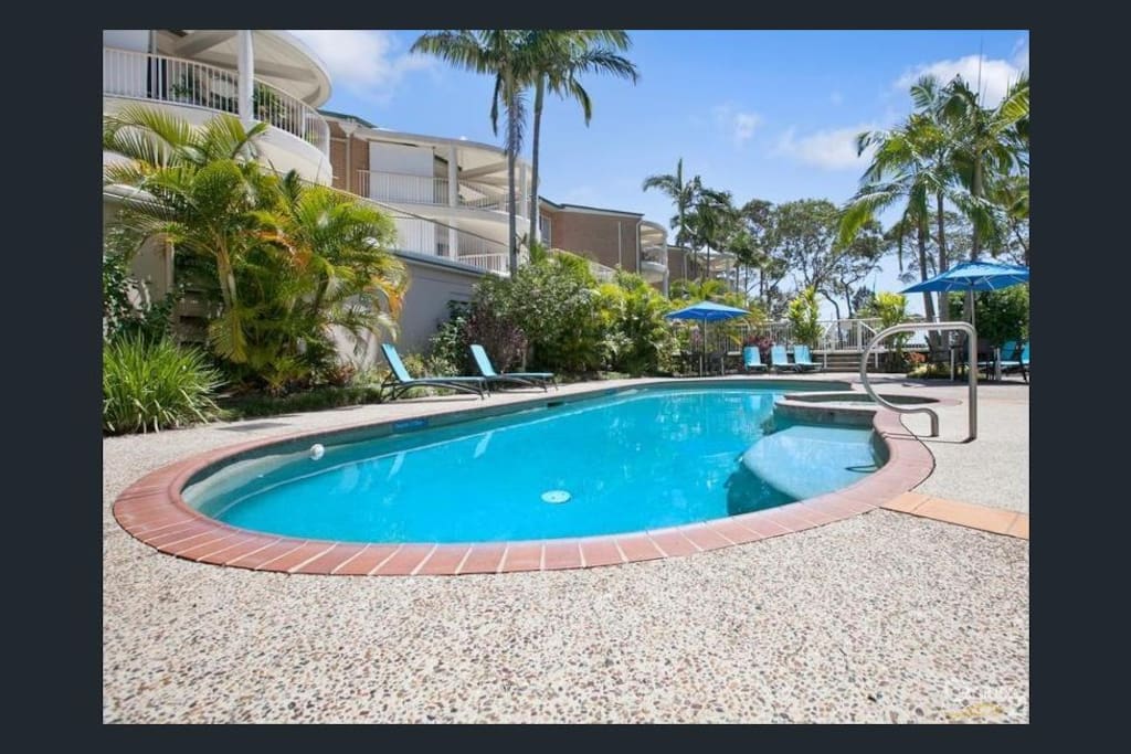 The Pool area in the complex