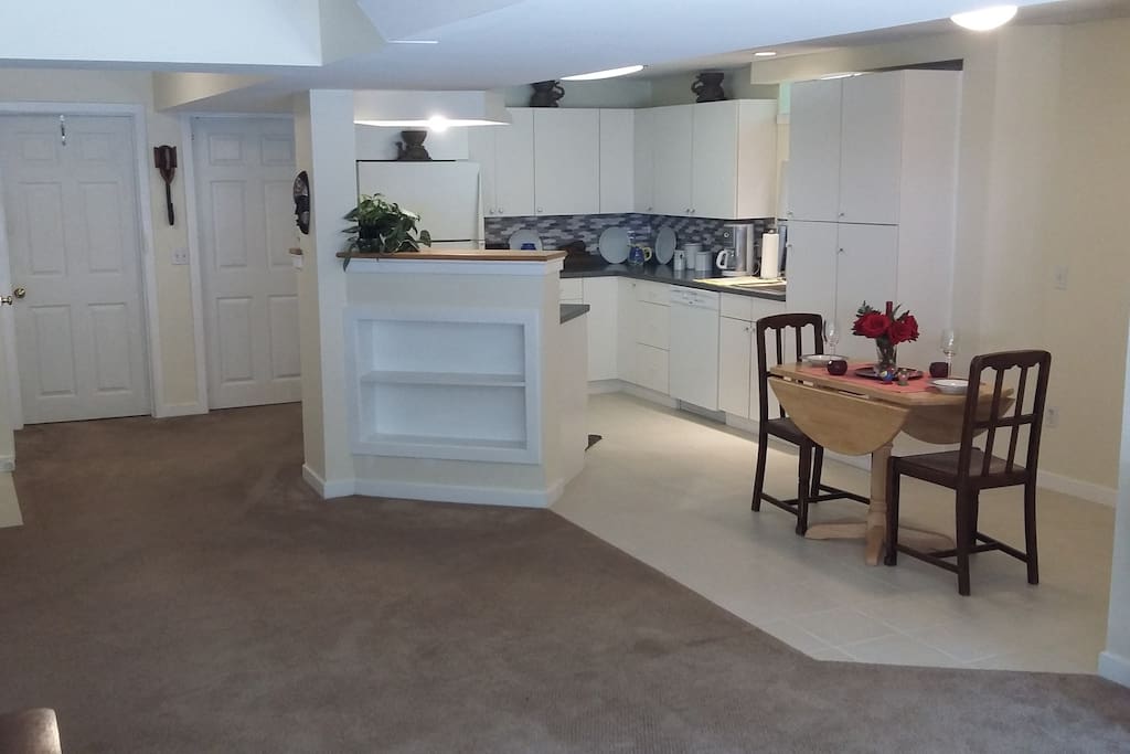 view to dining and kitchen