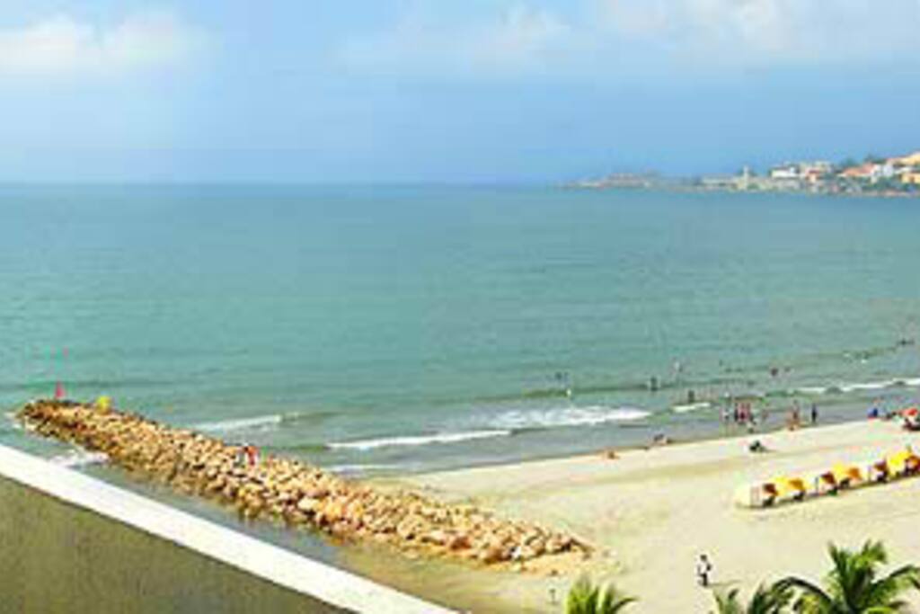 Beach and Old Historic City view from Balcony