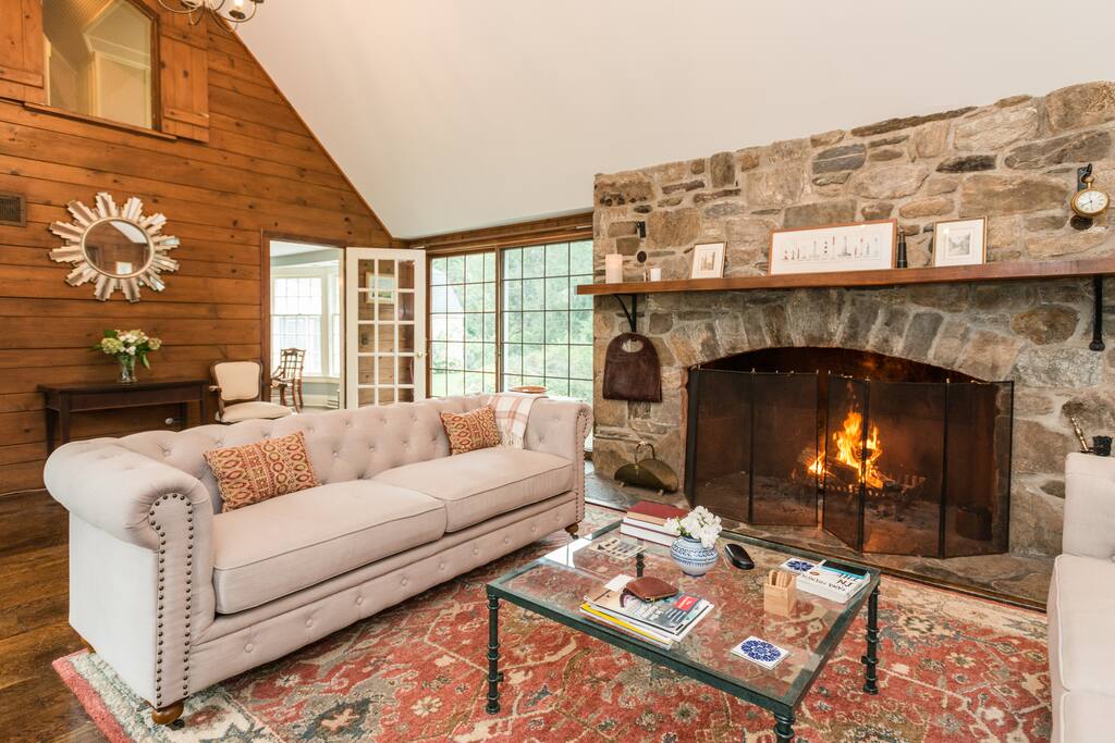 Grand Living Room w/Fireplace