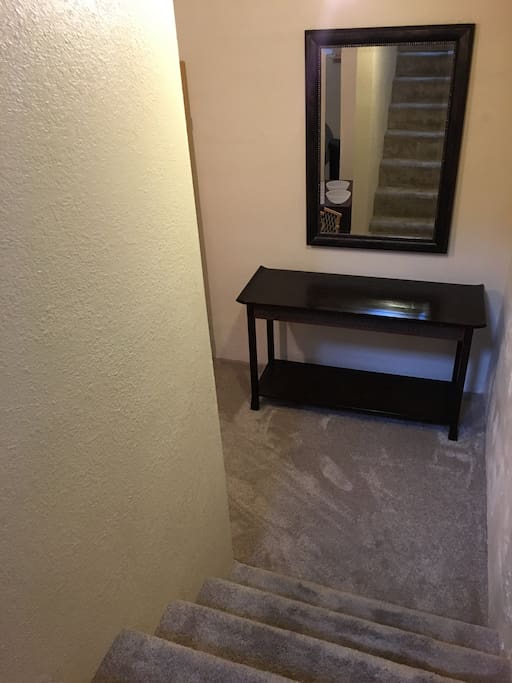Stairs down to Basement Apartment