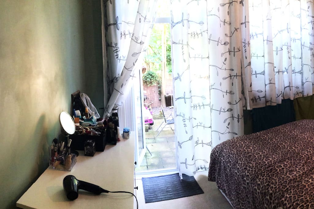 Master bedroom with garden access