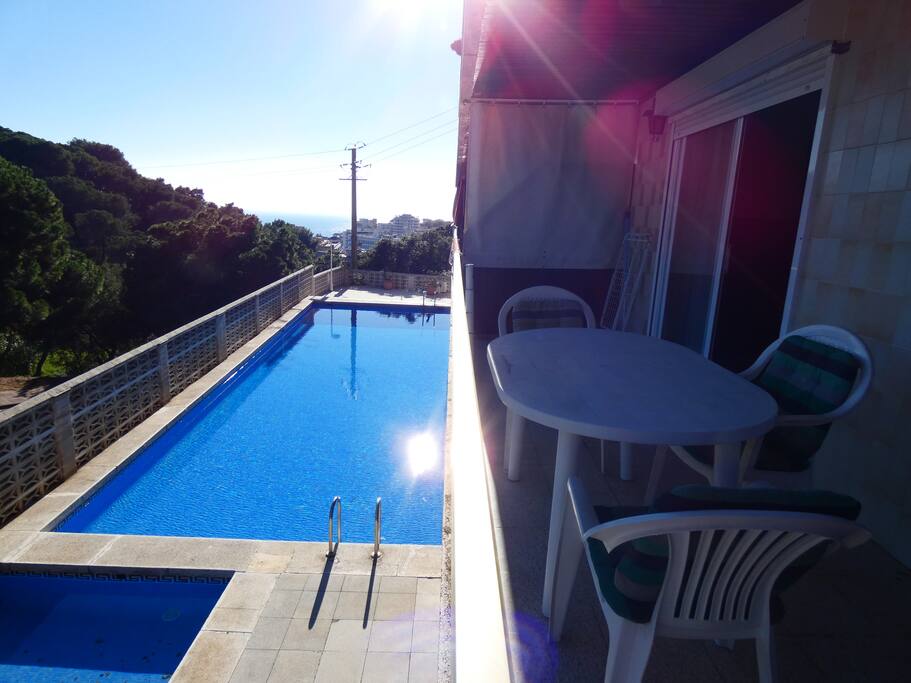 Piscina y terraza