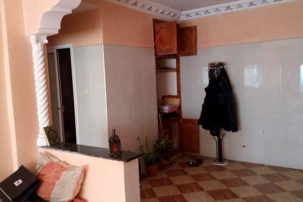 beside living room