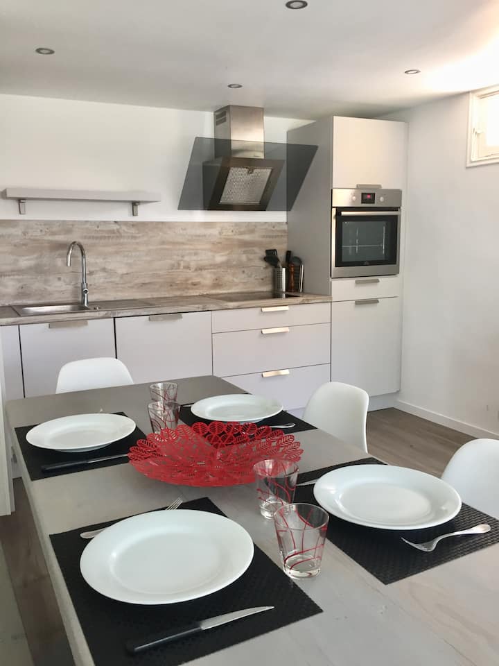 Appartement climatisé 3 pièces 70 m2 avec jardin