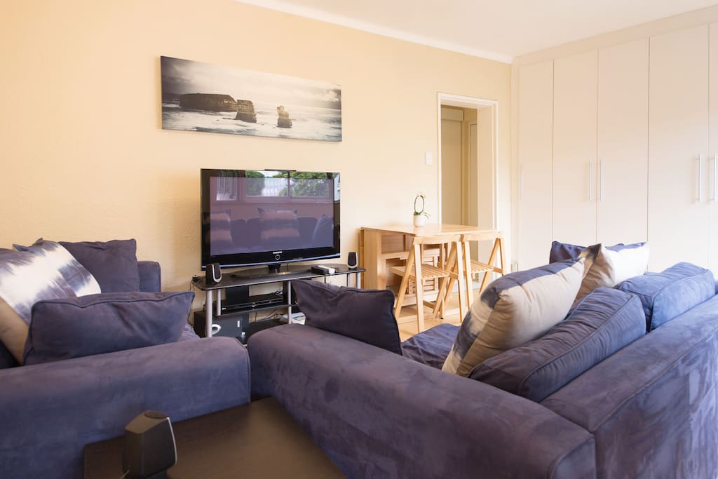 Lots of natural light in the lounge