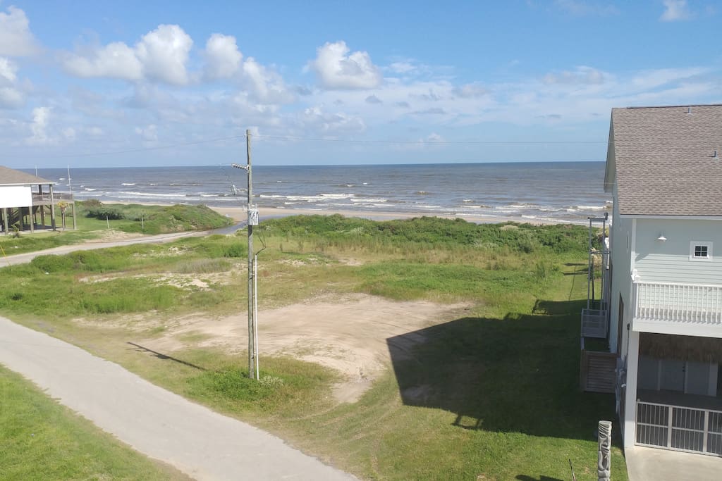 This is your view. The beach is a few steps away!