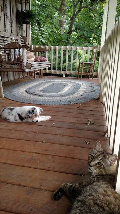 Roomy covered front porch