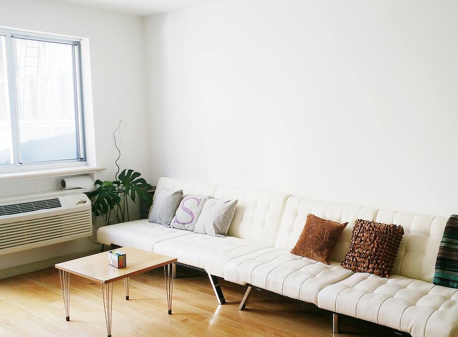 Living room with 2 sofa beds
converts to 2- queen size beds