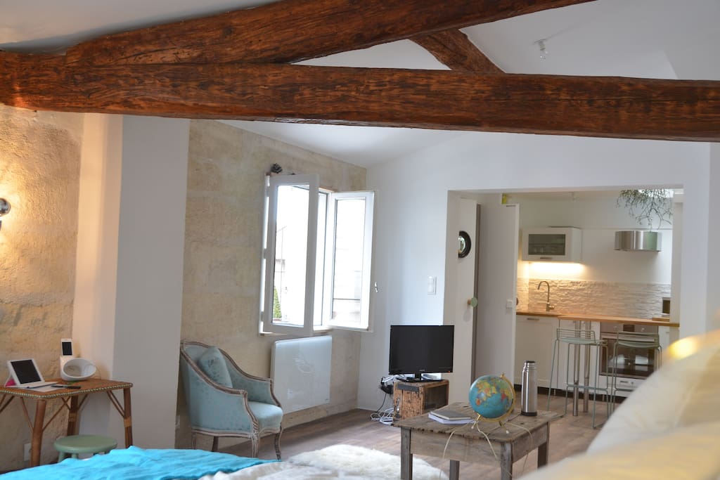 L''intérieur, vue traversante.
