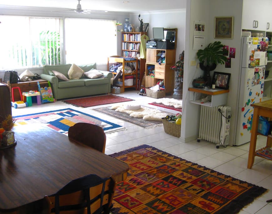 View from dining area to loungeroom
