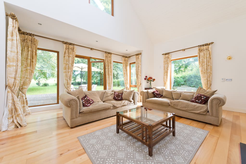 Sitting Room with views to the garden and golf course