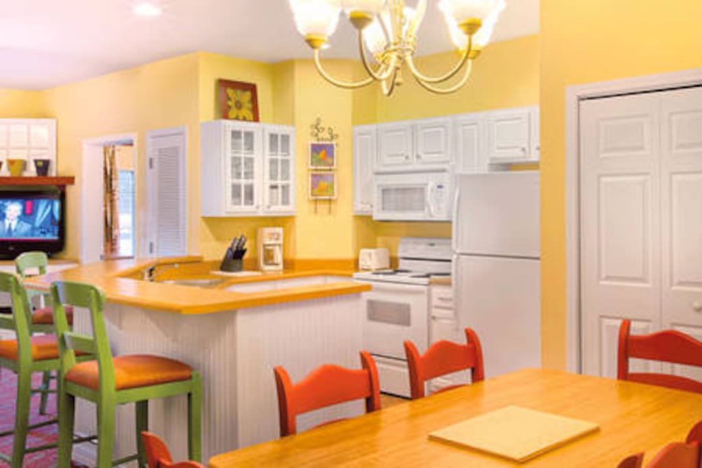 The spacious kitchen is a wonderful place to prepare delicious meals