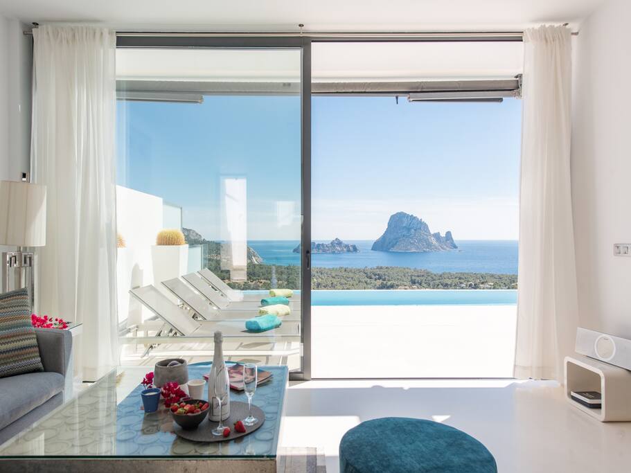 Blick aus dem Wohnzimmer