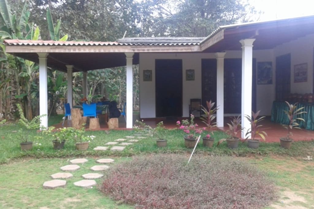 paving stones leading to the house