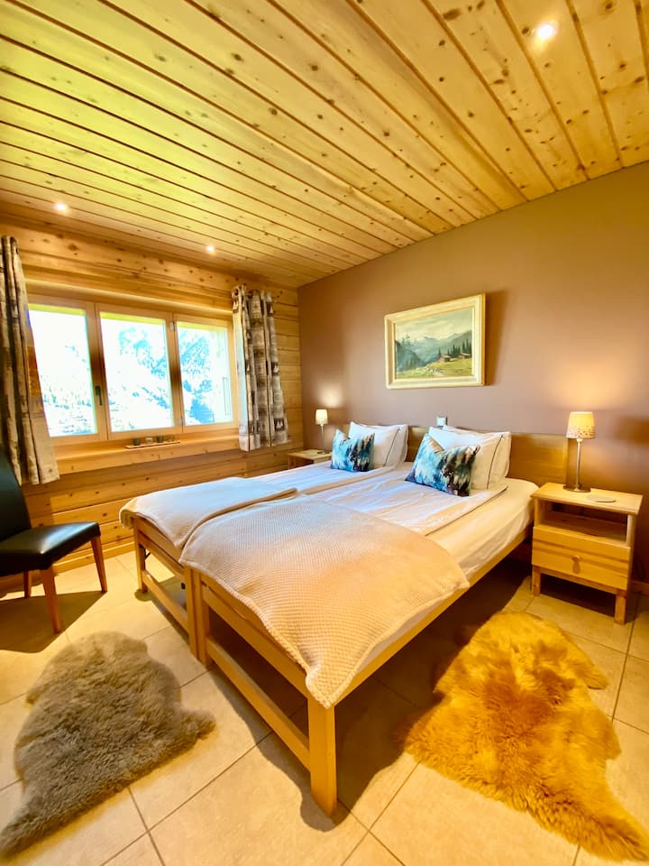 Edelweiss Bedroom - Twin beds can be made as a Kingsize 