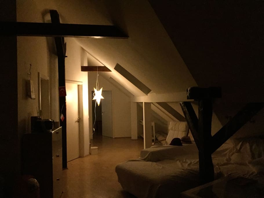 Leaving room at night!