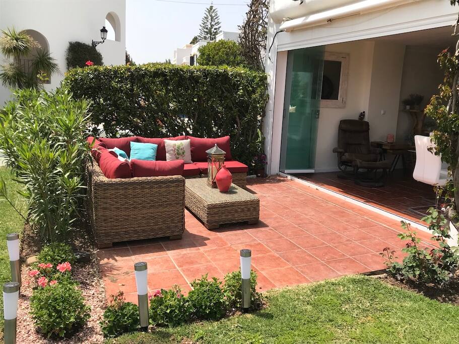 Outdoor seating area