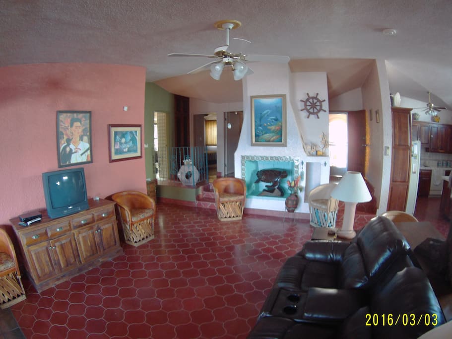 Spacious Living Room with great places to relax.