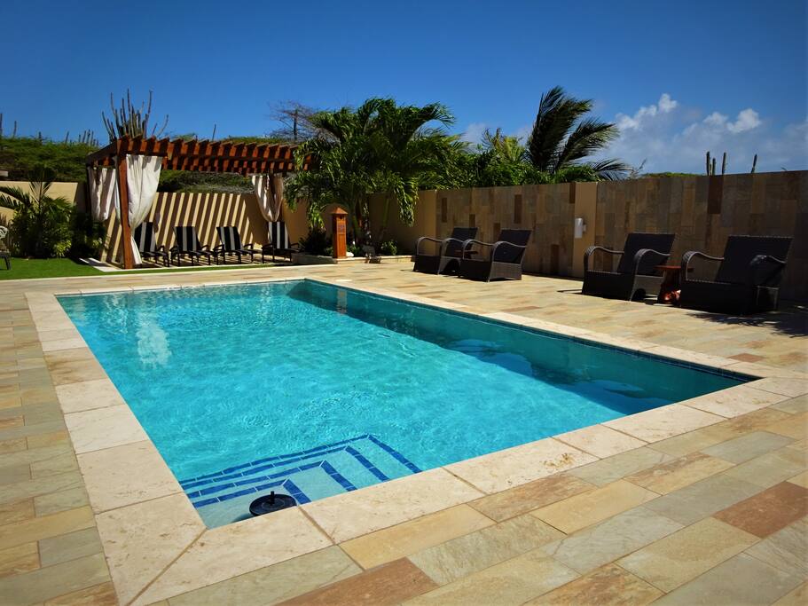 Our fresh and clean pool by day light