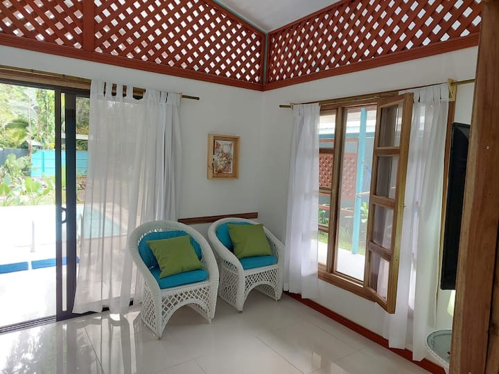 Casa Lapa Azul A/c Bicis Fibra Bbq Piscina Privada - Cahuita