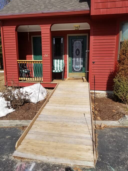 Handicap ramp.