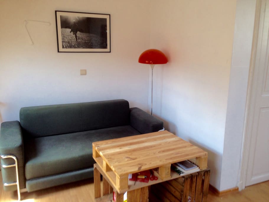 Big bedroom with coach And table