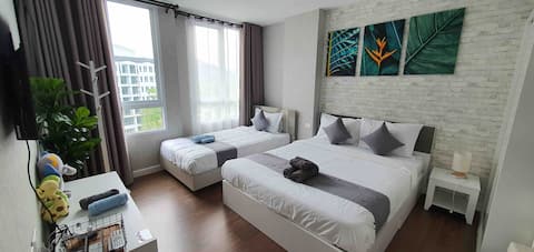 Center Khao Yai /Pool+Mt.View/WashingMch(3-6pax)