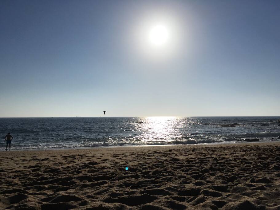 A praia/The beach