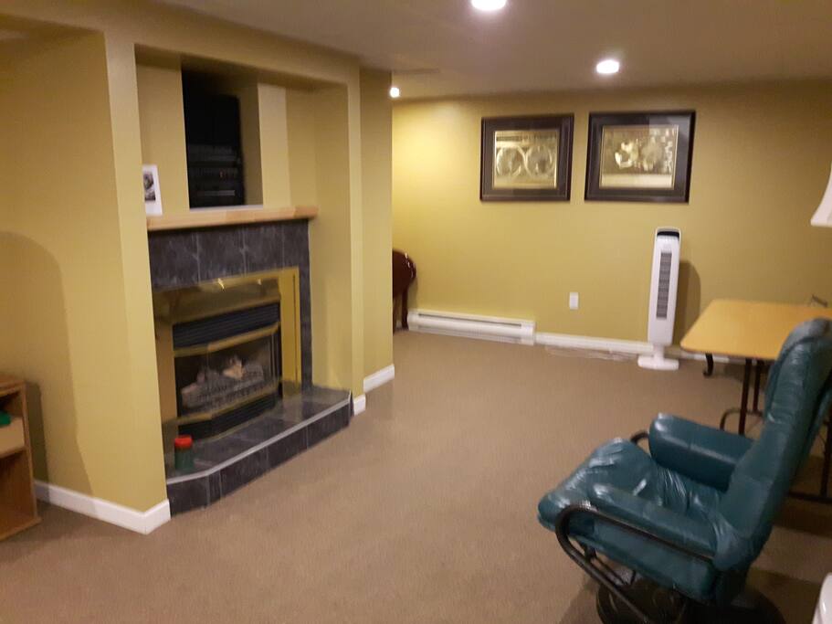 Living room to be shared by the guests downstairs