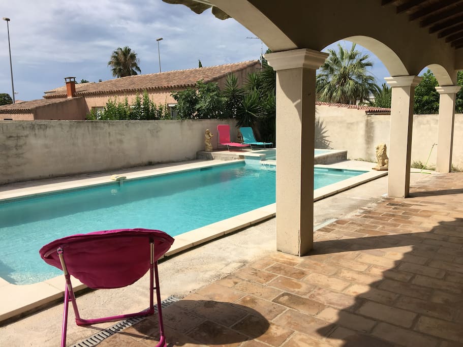 Espace détente en terrasse