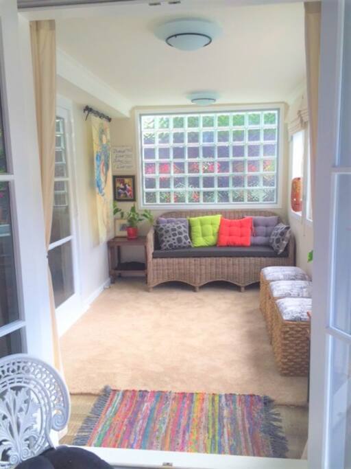 The sunroom.