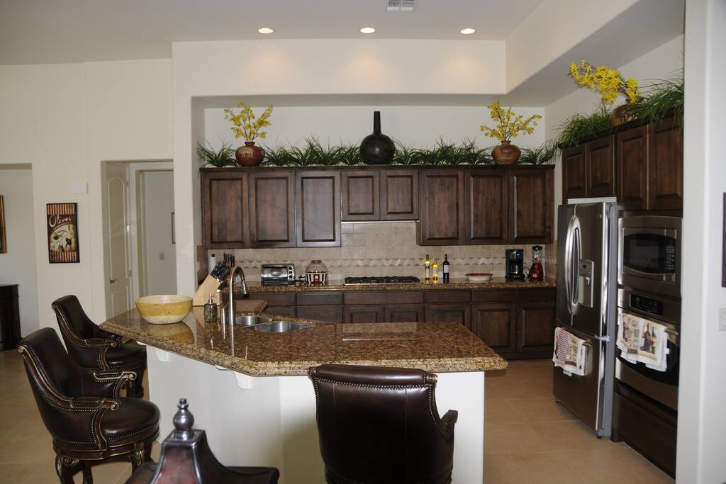 TOP OF THE LINE GOURMET KITCHEN.