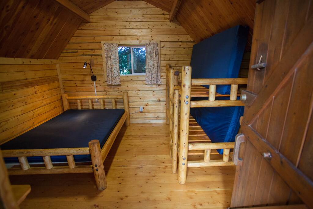 An inside view of the cabin - looking in