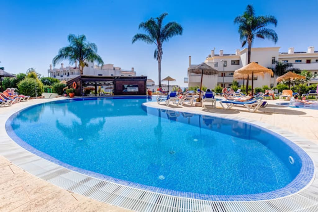 Poolside terrace and bar